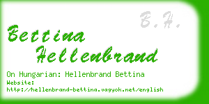 bettina hellenbrand business card